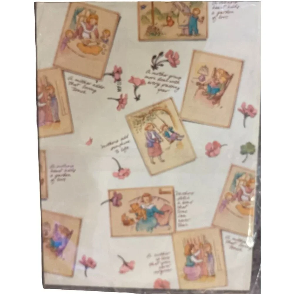 Vintage American Greetings Gift Wrap NEW Mom Mother